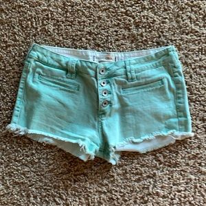 Bullhead Black Mint Green Shorts